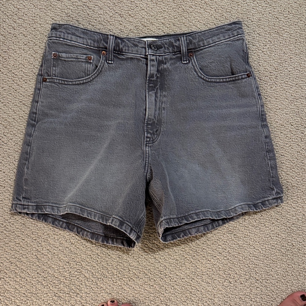 Abercrombie & Fitch Dark Gray Men's Jean Shorts
